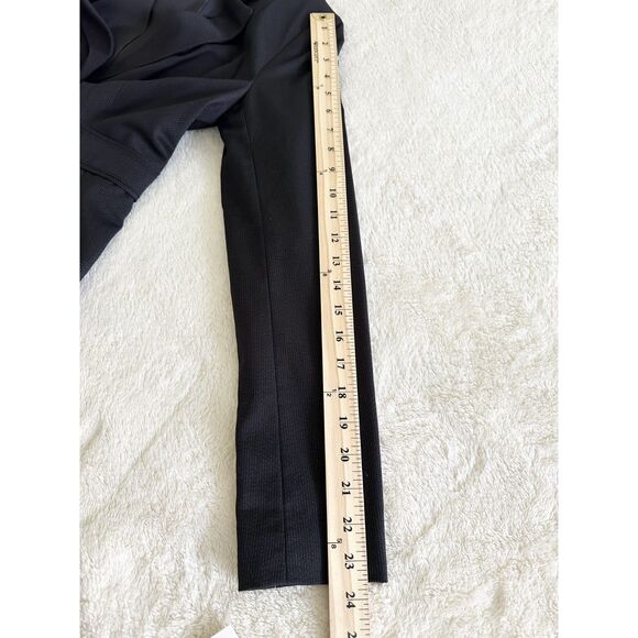 NWT Elle Blazer Womens Size 6 Black Pinstripe Peplum Tailored Three Button - Picture 5 of 9